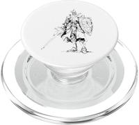 Vintage Knight Armor Sketch Medieval Graphic PopSockets PopGrip for MagSafe