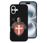 Vintage Knights Templar Mobile Phone Basic Cases Compatible with iPhone 16/16 Plus/16 Pro/16 Pro Max Leather Anti-Scratch Covers