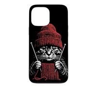 Vintage Knitting Cat Crochet Cute Yarn Lover Mom Women Case for iPhone 13 Pro Max