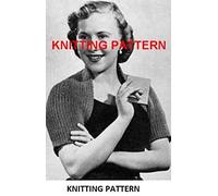 Vintage Knitting Pattern, Lady's Shoulderette PRINT ON DEMAND, WHITE PAPER
