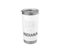 Vintage Kokomo Indiana Stainless Steel Insulated Tumbler