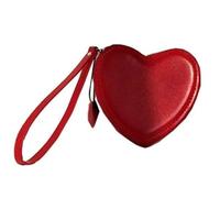Vintage Korean Styles Heart Coin Purse Retro Handbag PU Leather Card Holder Small Purses for Fashionable Women Cute Heart Designs Wallet