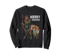 Vintage Krampus Creepy Christmas Holiday Merry Krampus Sweatshirt