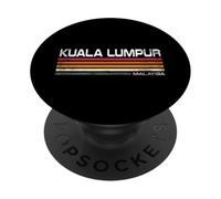 Vintage Kuala Lumpur Design Retro Malaysia Capital Souvenir PopSockets Adhesive PopGrip
