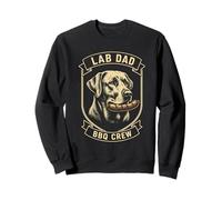 Vintage Lab Dad BBQ Crew Lab Dog For Men Sweatshirt