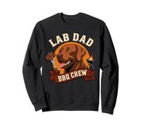 Vintage Lab Dad BBQ Crew Lab Dog For Men Sweatshirt