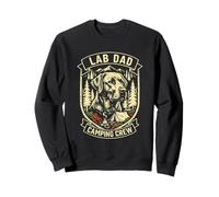 Vintage Lab Dad Camping Crew Lab Dog For Men Sweatshirt