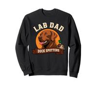 Vintage Lab Dad Duck Spotters Lab Dog For Men Sweatshirt