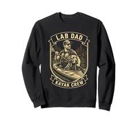 Vintage Lab Dad Kayak Crew Lab Dog For Men Sweatshirt