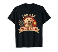 Vintage Lab Dad Padel Crew Lab Dog for Men T-Shirt