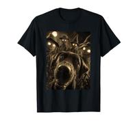 Vintage Labrador Selfie with Spooky Scarecrows Halloween Dog T-Shirt