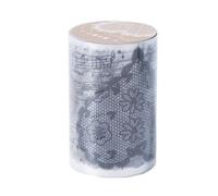 Vintage Lace Heart Scrapbooking Sticker Roll, PET Material, Journaling, Photo Album Decorations, Convenient to Stick On Various Surfaces with Unique Design for Charm