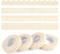 Vintage Lace Ribbon Beige Lace Tape, Self Adhesive Decorative Ribbon Border for