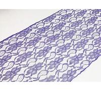 Vintage Lace Table Runners 9 Colours Available Wedding Decor Events (Ultra Violet)