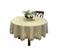 Vintage Lace Tablecloth Round 120cm Dining Table Cover Elegant Lace Table Mat Home Décor Stylish Table Decoration (Color 4)
