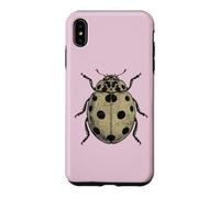 Vintage Ladybug Illustration Nature Lover Insect Art Case for iPhone XS Max