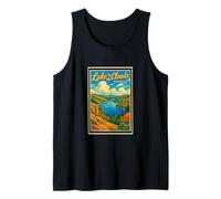 Vintage Lake in the Clouds Poster Michigan UP Mi Art Graphic Tank Top