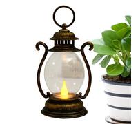 Vintage Lamp - Battery Powered LED Camping Lantern | Decorative Night Light for Bedroom Living Room Outdoor Graden Patio Camping