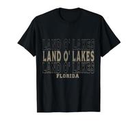 Vintage Land O' Lakes Florida Value Graphic T-Shirt, Men, Black, S