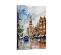 Vintage Landmark Edinburgh ScotlandCanvas Poster Wall Art Decoration Living Room Bedroom Decoration Poster Gift for FriendsFrame-style 24x36inch(60x90cm)