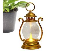 Vintage Lantern - Dimmable Lamp with Authentic Flame Effect | Battery Powered Camping Lantern for Outdoor and Indoor | Weatherproof Decoration for Garden, Patio