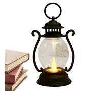 Vintage Lantern - Dimmable Lamp with Authentic Flame Effect | Battery Powered Camping Lantern for Outdoor and Indoor | Weatherproof Decoration for Garden, Patio