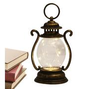 Vintage Lantern - Rustic Outdoor Lights Hanging Lantern - Battery Powered for Christmas, Halloween, Outdoor Hiking Camping