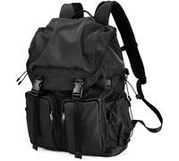 Vintage Laptop Backpack for Men & Women, 35L Work Backpack with Drawstring and Waterproof Design, 17.3 Inch Business Casual Backpack for Travel, College, Commute, Daily