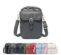Vintage Large volume Messenger Bag, 2025 Upgrade Double Layer Large volume Messenger Bag(Grey)