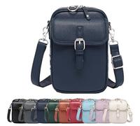 Vintage Large volume Messenger Bag, 2025 Upgrade Double Layer Large volume Messenger Bag(Navy Blue)