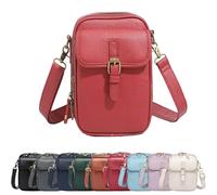 Vintage Large volume Messenger Bag, 2025 Upgrade Double Layer Large volume Messenger Bag(Red)