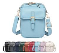 Vintage Large volume Messenger Bag, 2025 Upgrade Double Layer Large volume Messenger Bag(Sky Blue)