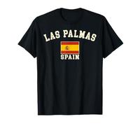 Vintage Las Palmas Spain Spanish Flag España Souvenir Retro T-Shirt