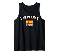 Vintage Las Palmas Spain Spanish Flag España Souvenir Retro Tank Top