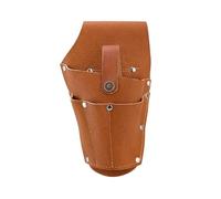 Vintage Leather Electric Drill Storage Bag Multi-Pocket Tool Waist Bag for Belt Makita Electric Wrench Electric Screwdriver(Brown)
