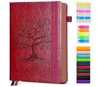 Vintage Leather Journal - 300 Page Lined Journal Notebook with Numbered Pages,A5 Notebook for Women Men,Travel Diary,Daily Journal for Writing, Note Taking, School & Work (5.8" x 8.3")