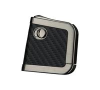 Vintage Leather Kerosene Lighter, Windproof Soft Flame, Reusable Metal Portable Lighters, Suitable for Gift Giving/Collection/Camping (Black 1)(Black2)