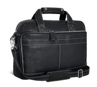 Vintage Leather Messenger Bag | Brown |Laptop Bags | Adjustable Long Shoulder Strap | Classy And Adjustable | Gift For Men (Nappa Black)