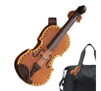 Vintage Leather Violin, Violin Pendant, Musical Instrument, Leather Violin 12x4.5cm/4.72x1.77 Inches for Music Lovers