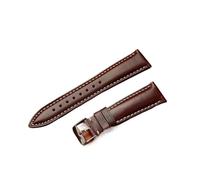 Vintage Leather Watch Strap 18mm 19mm 20mm 21mm 22mm Watch Bracelet(Red Brown,21mm)