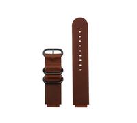 Vintage Leather Watch Strap Fit For Casio 3299 AE-1200 AE-1300 AE-1500 SGW-300/400 W218h Watchband 18mm Black Browm(Dark brown-black)