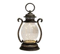 Vintage LED Lantern, Realistic Flame Hanging Lantern with Handheld Battery, Hurricane Lamps, Retro Decorative Hanging Lamp for Tent Hiking Decoration of That