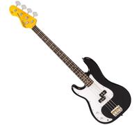 VINTAGE Left Hand BASS Guitar-Black