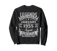 Vintage Legends Were Born in January 1955 71st Birthday Men Sweatshirt