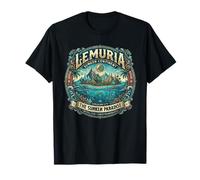 Vintage Lemuria Sunken Continent | Mythical Crystal T-Shirt