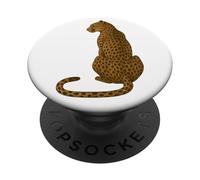 Vintage Leopard Cheetah Animal Prints Art Zookeeper Safari PopSockets Adhesive PopGrip