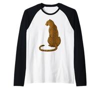 Vintage Leopard Cheetah Animal Prints Art Zookeeper Safari Raglan Baseball Tee