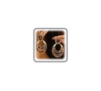 Vintage Leopard Drop Earrings for Women Geometric Brown Statement Earring Unique Cheetah Print Dangle Earrings Trendy Prom Jewelry Accessories Gifts, L, Metal, No Gemstone