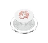 Vintage Leopard Fighting Graphic Wild Big Cat Retro Jungle PopSockets PopGrip for MagSafe