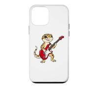 Vintage Leopard gecko Reptiles Punk Music Playing Guitar Case for iPhone 12 mini